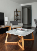 GİRİFT SEHPA - 120 CM, MERMER