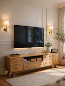 SANDIK TV ÜNİTESİ - 170 CM, KETEN YAĞLI