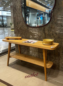 İSTANBUL OUTLET RAFLI DRESUAR - 140 CM, MEŞE, CİLALI