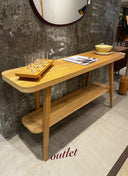 İSTANBUL OUTLET RAFLI DRESUAR - 140 CM, MEŞE, CİLALI