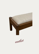 SEMA OUTLET BANK - 140 CM, KÜLLÜ MEŞE,  KREM