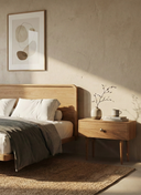 PERA AHŞAP BAŞLIKLI YATAK SETİ - 160 CM