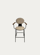 ADAPTE GARAGE KOLÇAKLI BAR SANDALYESİ, SİYAH