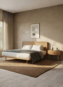 PERA AHŞAP BAŞLIKLI YATAK SETİ - 200 CM