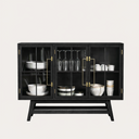 BÜFET BÜFE ŞEFFAF CAM 120 X 90 CM CİLALI