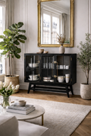 BÜFET BÜFE ŞEFFAF CAM 120 X 90 CM CİLALI