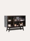 BÜFET BÜFE ŞEFFAF CAM 120 X 90 CM CİLALI