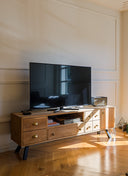 SANDIK TV ÜNİTESİ - 170 CM, KETEN YAĞLI