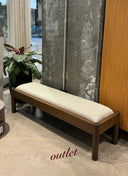 SEMA OUTLET BANK - 140 CM, KÜLLÜ MEŞE,  KREM